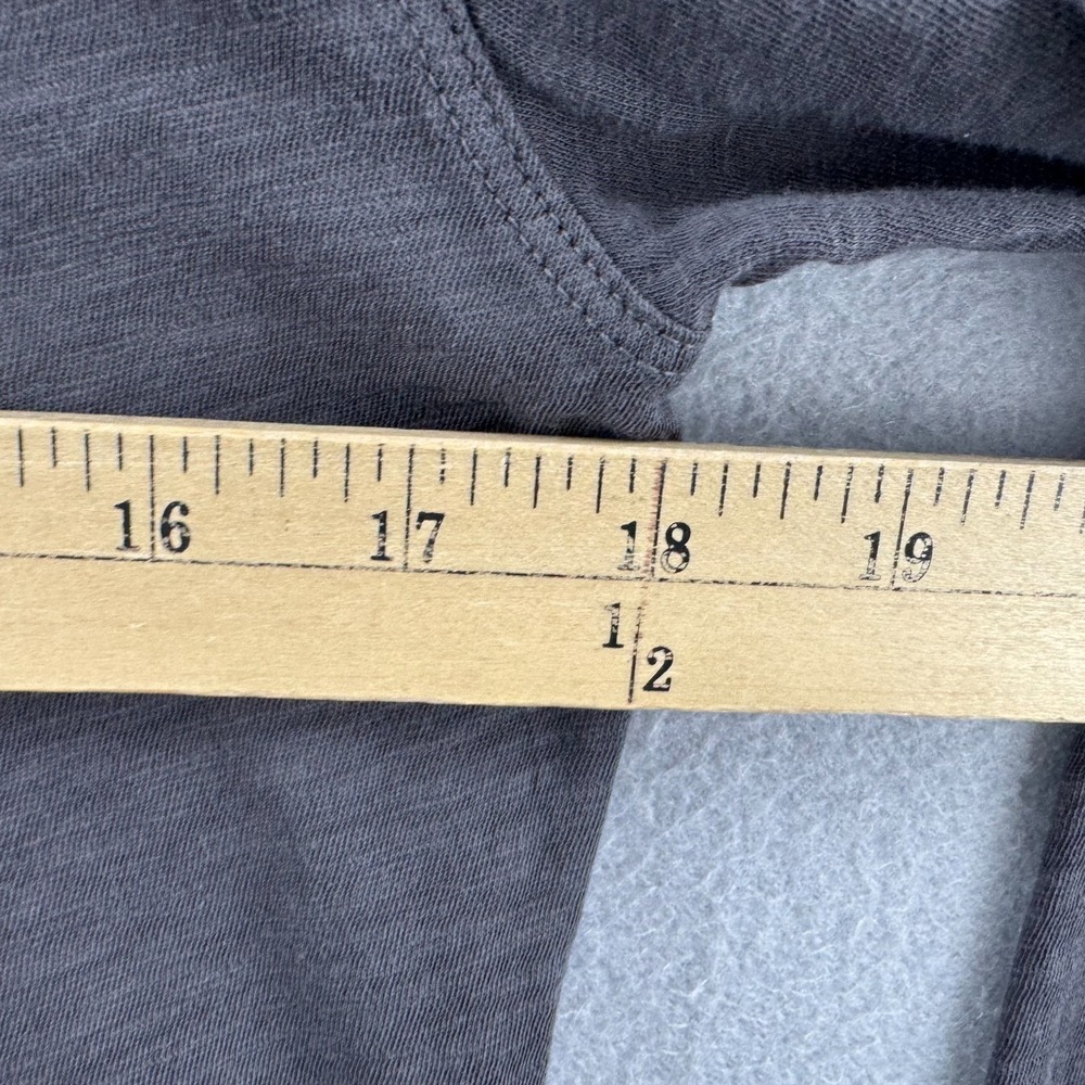 American Giant Shirt Womens Medium Gray Gauzy Cotton Long Sleeve Crew Tee USA - Picture 11 of 15